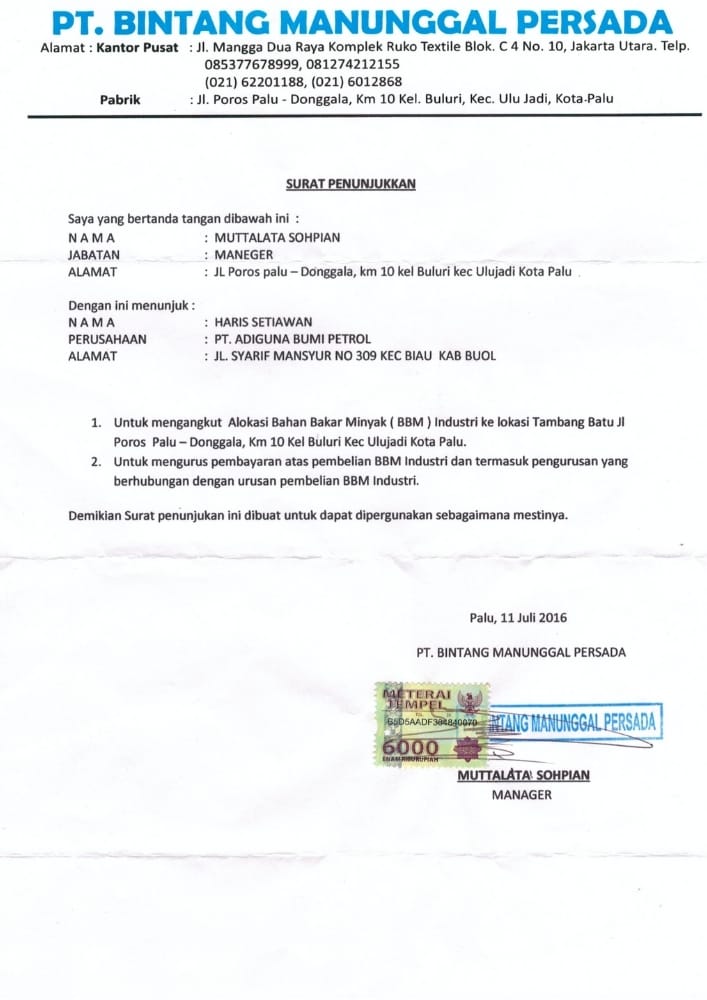 Daftar klien PT. Adiguna Bumi Petrol, lembar 4